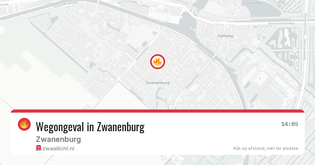Wegongeval in Zwanenburg — 19 jun 2026