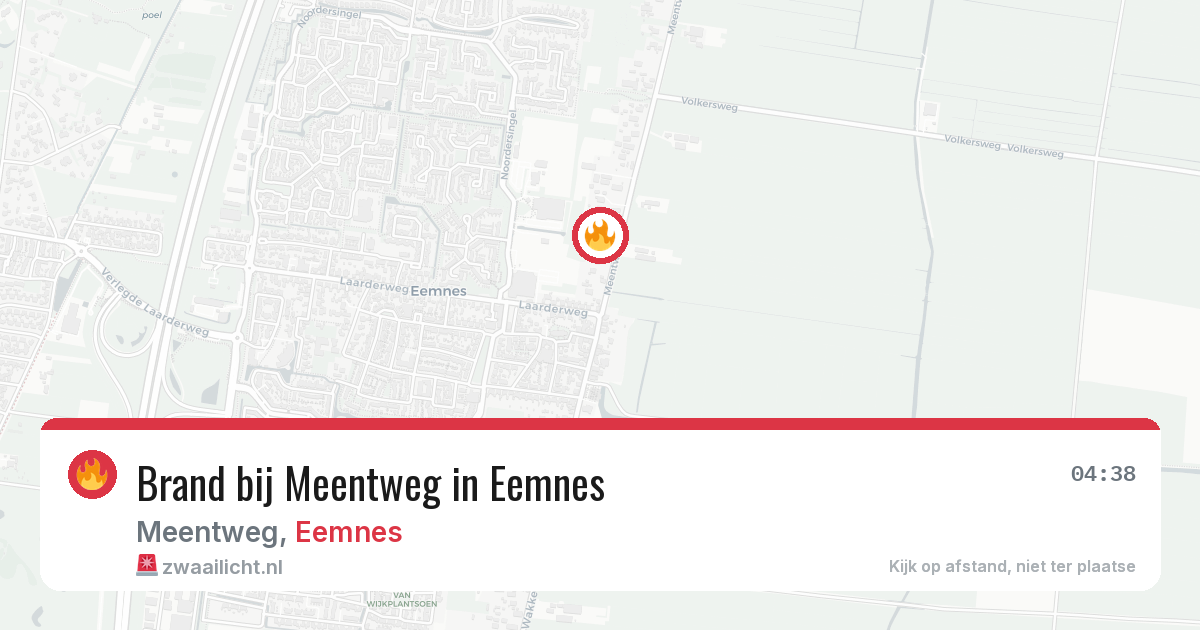 Brand bij Meentweg in Eemnes — 28 jun 2026