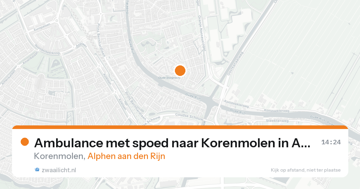 Ambulance met spoed naar Korenmolen in Alphen aan den Rijn — 7 feb 2026
