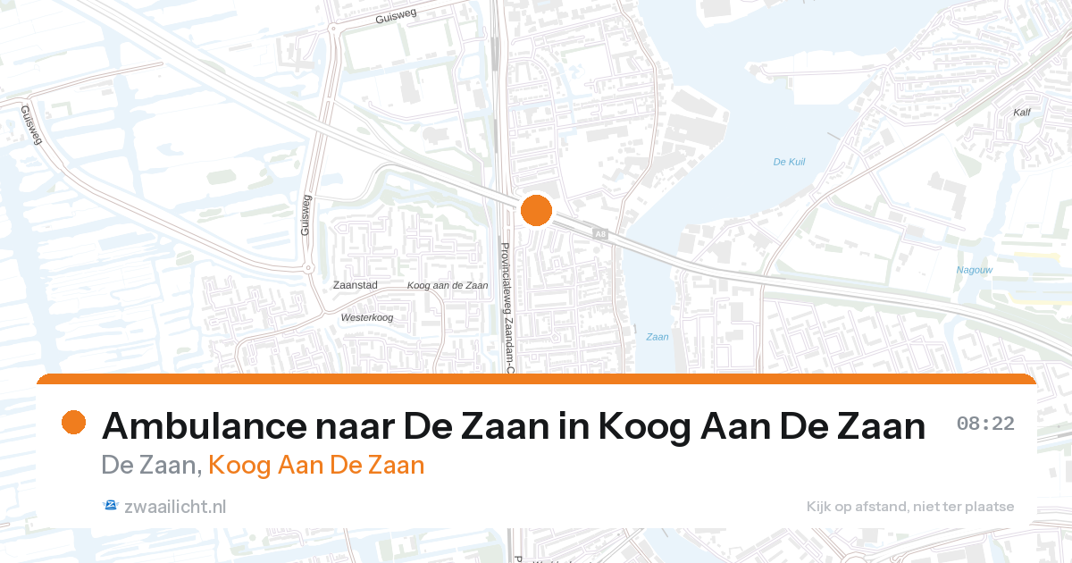 Ambulance naar De Zaan in Koog Aan De Zaan — 16 jun 2026