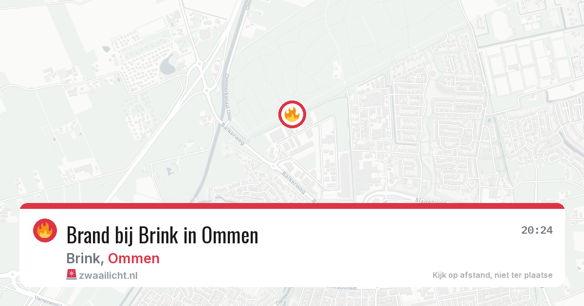 Brand bij Brink in Ommen — 8 mei 2026