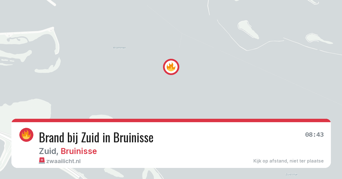 Brand bij Zuid in Bruinisse — 15 jul 2026