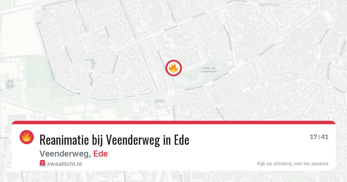 Reanimatie bij Veenderweg in Ede — 1 jun 2026
