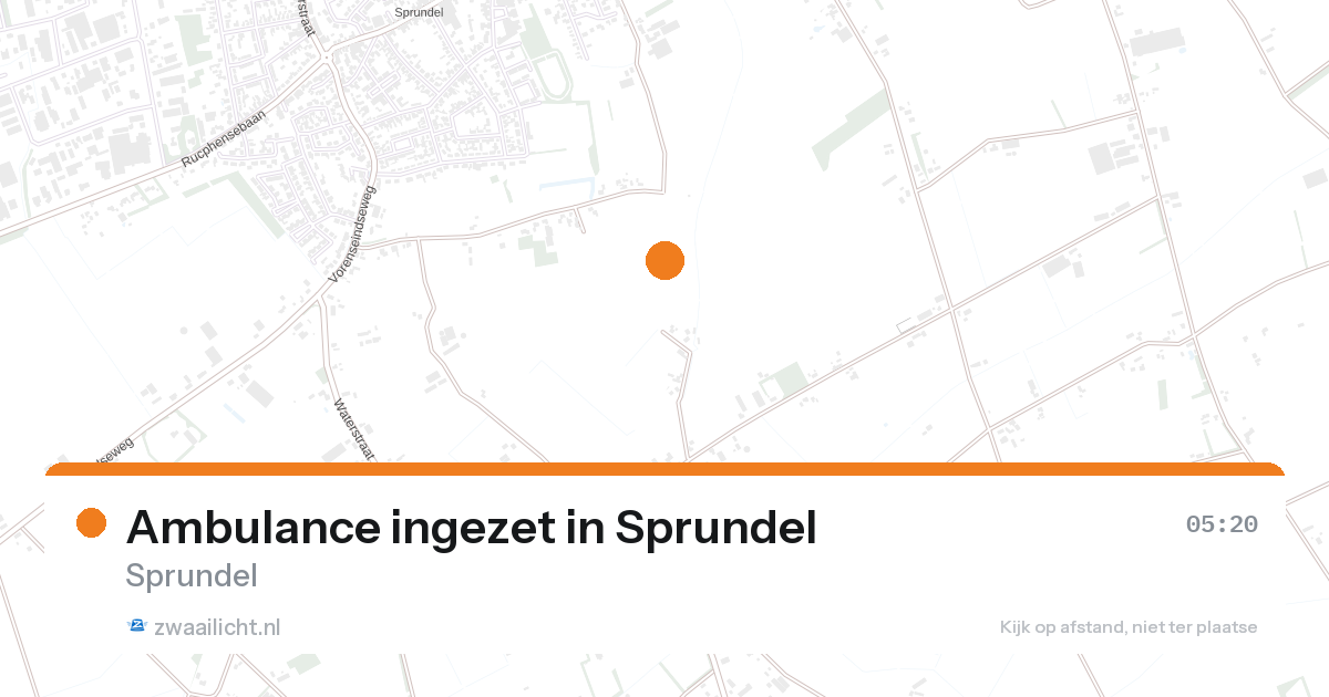 Ambulance ingezet in Sprundel — 27 aug 2026