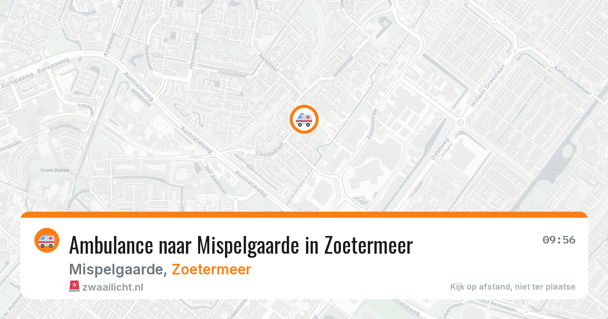 Ambulance naar Mispelgaarde in Zoetermeer — 4 jun 2026