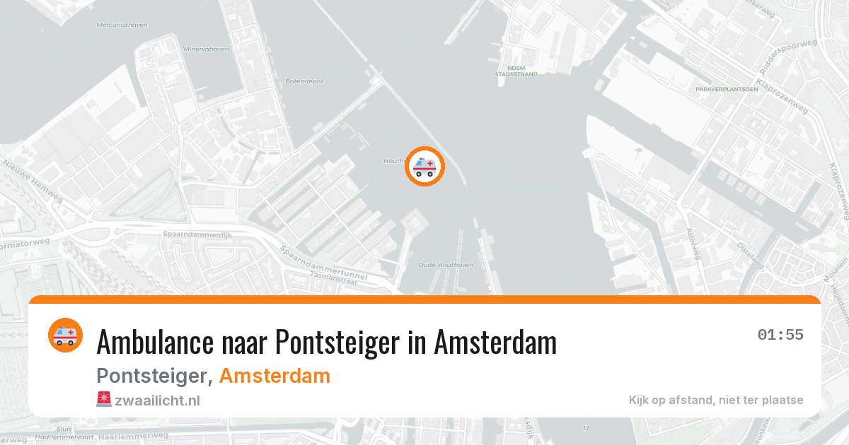 Ambulance naar Pontsteiger in Amsterdam — 8 jun 2026