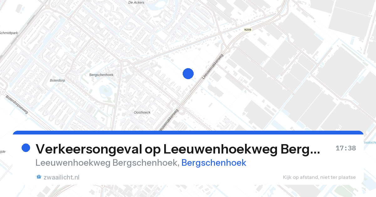 Verkeersongeval op Leeuwenhoekweg Bergschenhoek in Bergschenhoek — 28 aug 2026