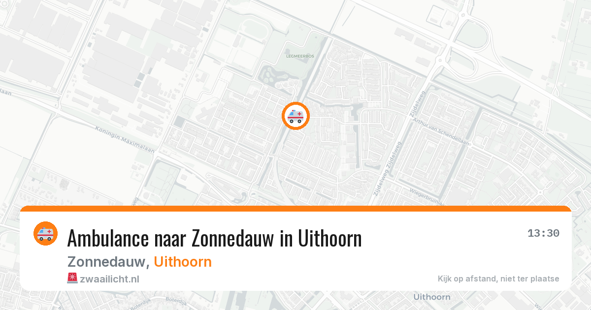 Ambulance naar Zonnedauw in Uithoorn — 22 jul 2026