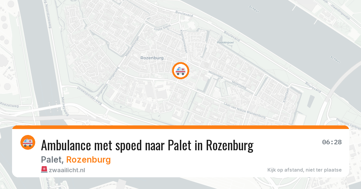 Ambulance met spoed naar Palet in Rozenburg — 13 apr 2026