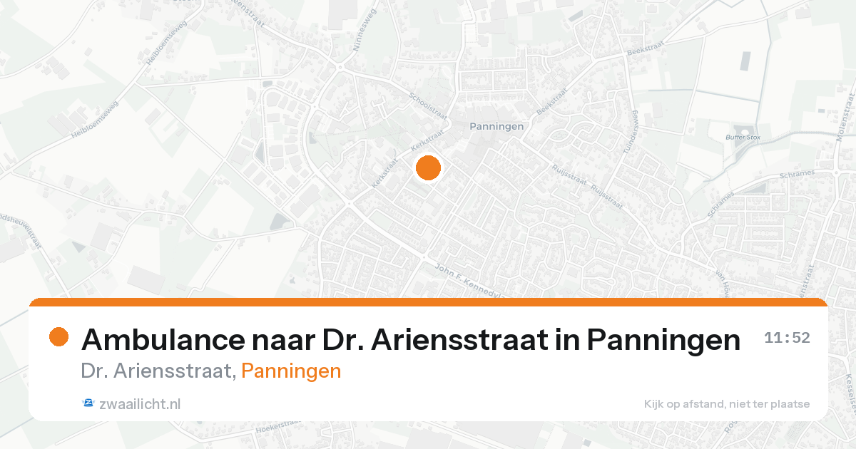 Ambulance naar Dr. Ariensstraat in Panningen — 12 aug 2026