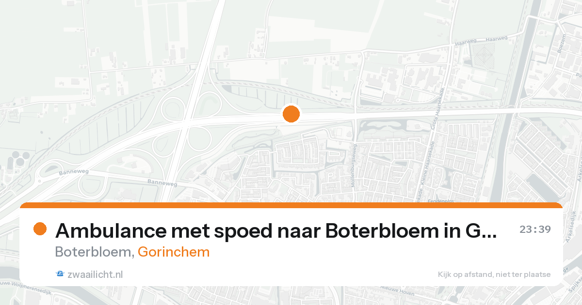 Ambulance met spoed naar Boterbloem in Gorinchem — 24 aug 2026