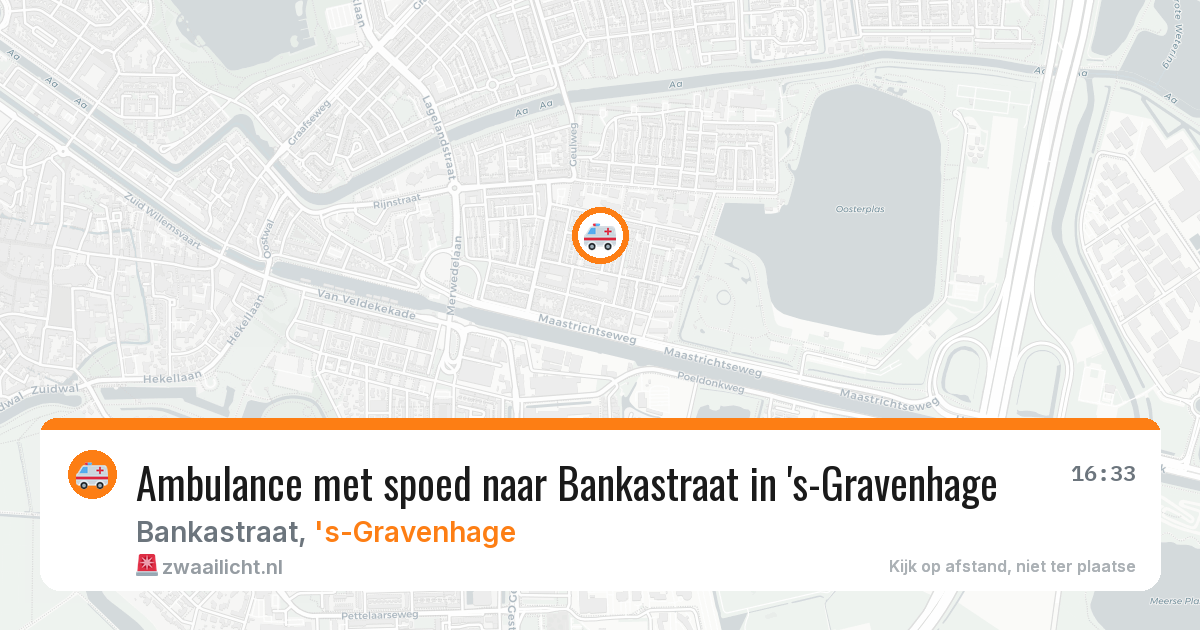Ambulance met spoed naar Bankastraat in 's-Gravenhage — 12 mrt 2026