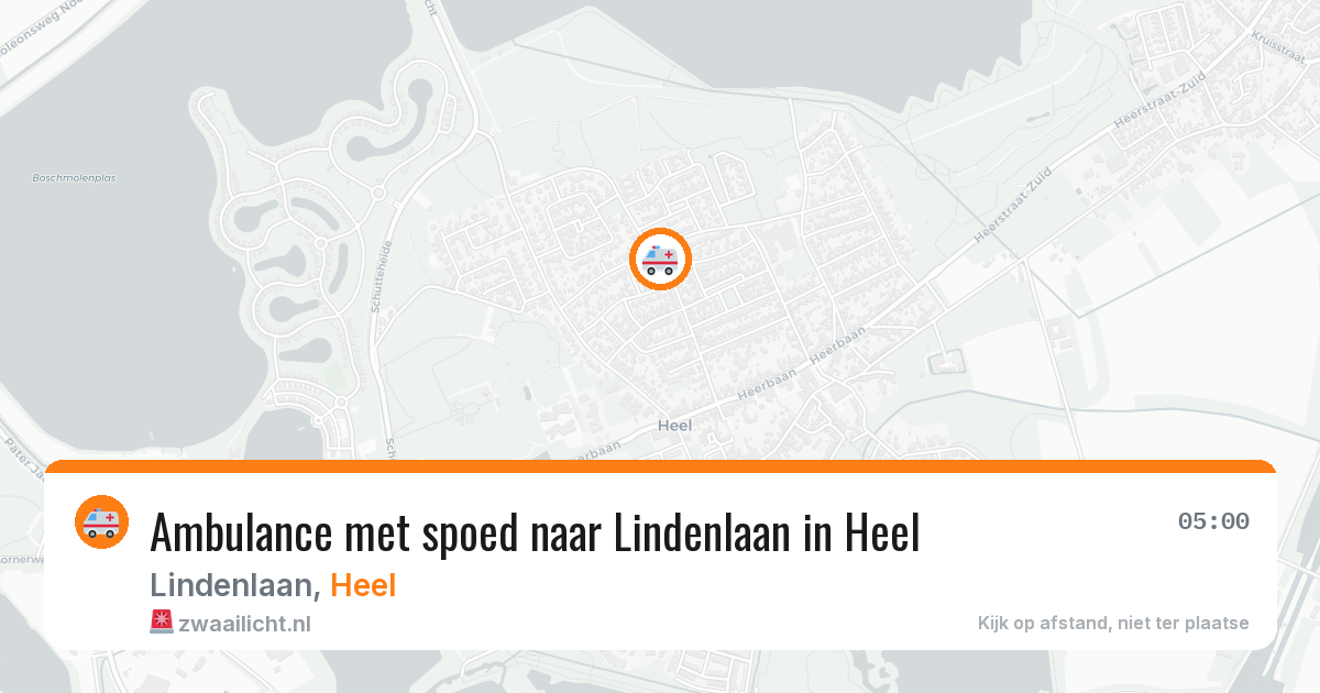 Ambulance met spoed naar Lindenlaan in Heel — 30 jun 2026
