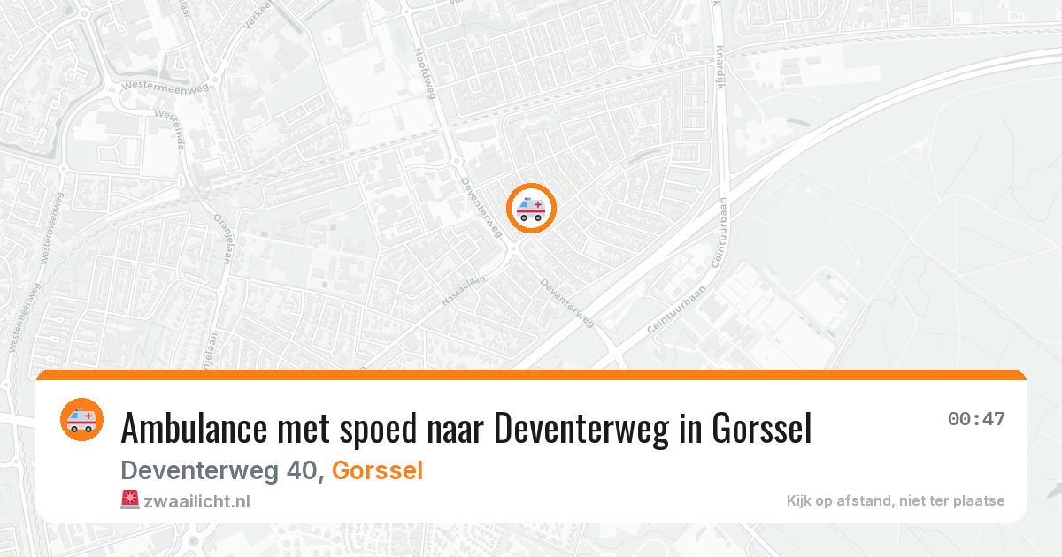 Ambulance met spoed naar Deventerweg in Gorssel — 6 feb 2026