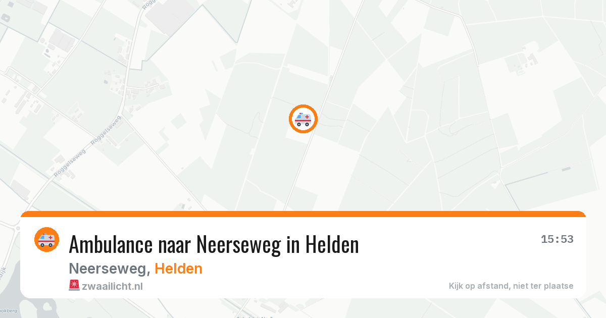 Ambulance naar Neerseweg in Helden — 29 jul 2026