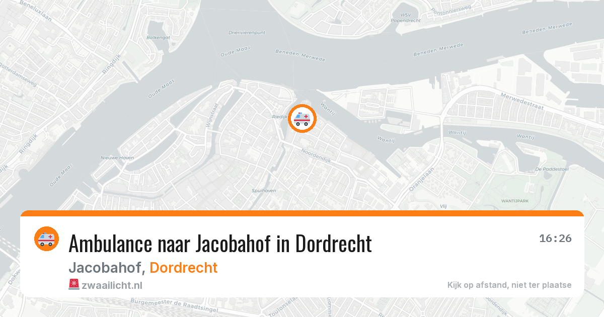 Ambulance naar Jacobahof in Dordrecht — 7 jun 2026