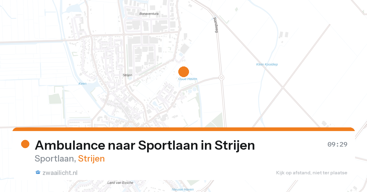 Ambulance naar Sportlaan in Strijen — 13 jun 2026