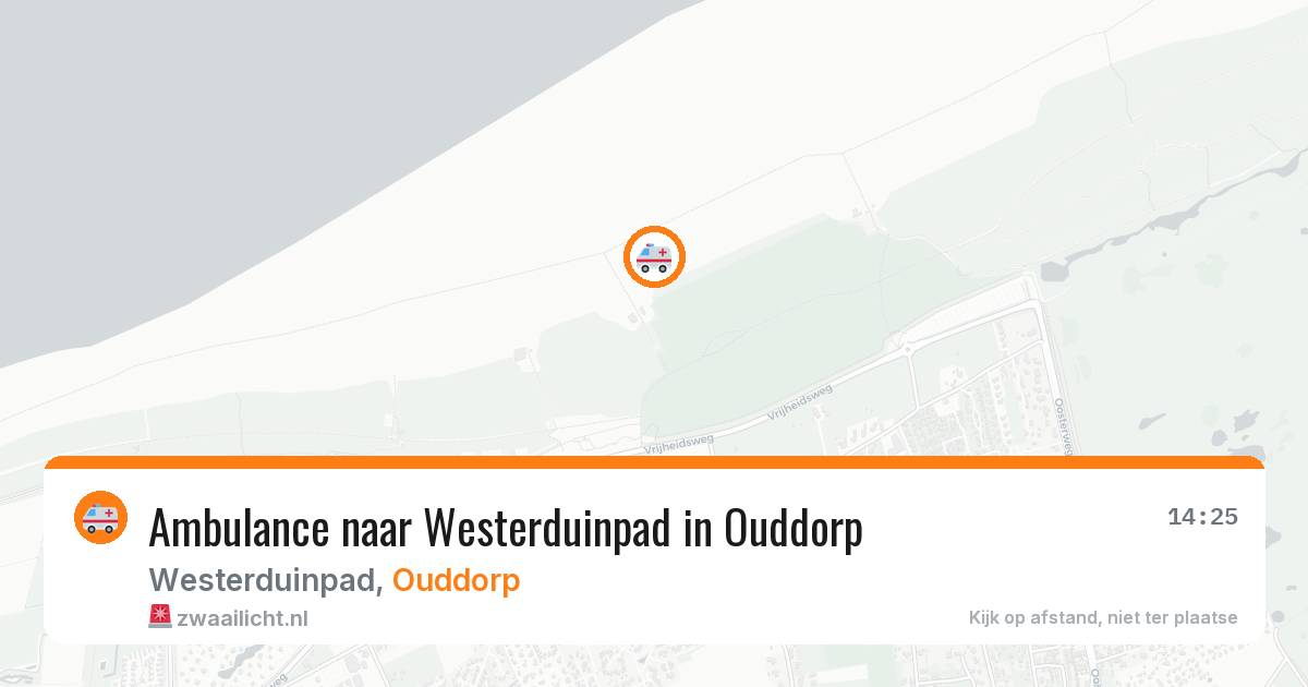 Ambulance naar Westerduinpad in Ouddorp — 12 aug 2026
