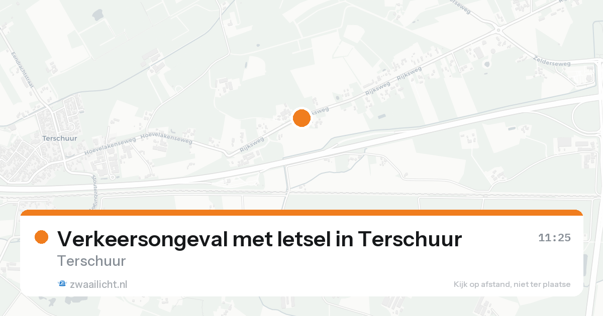 Verkeersongeval met letsel in Terschuur — 14 aug 2026