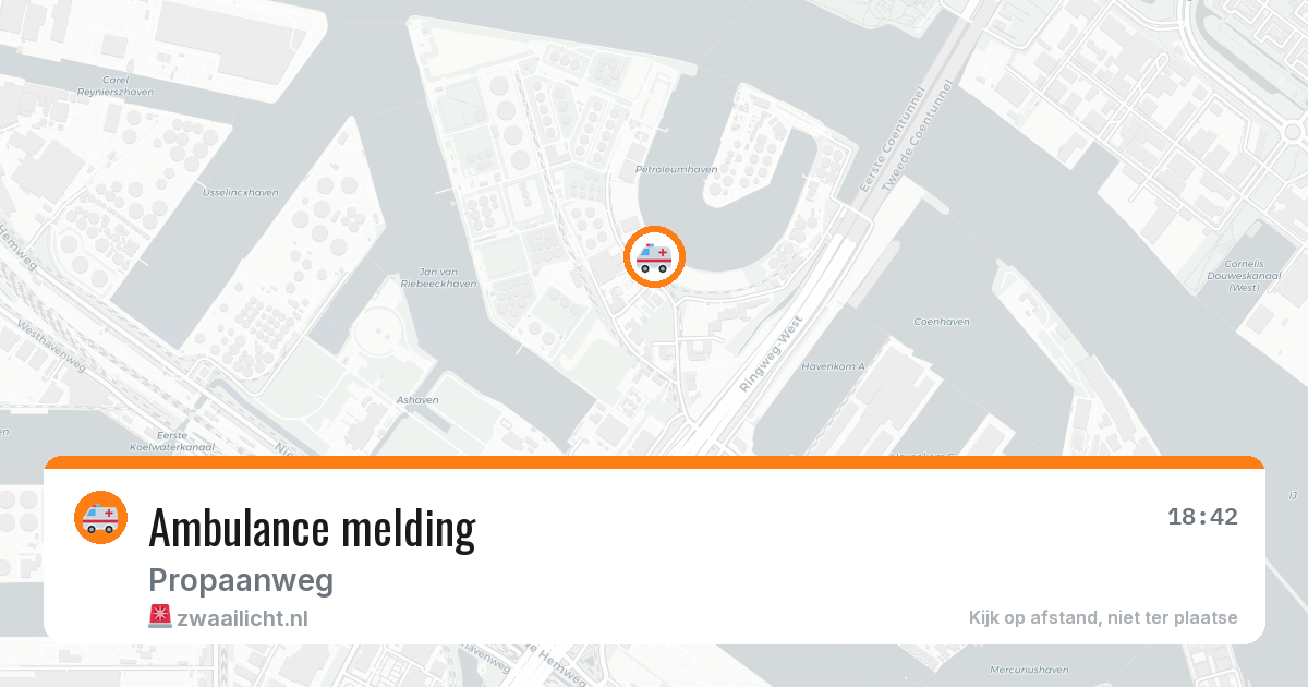 Ambulance naar Propaanweg in 3196KH — 11 mei 2026