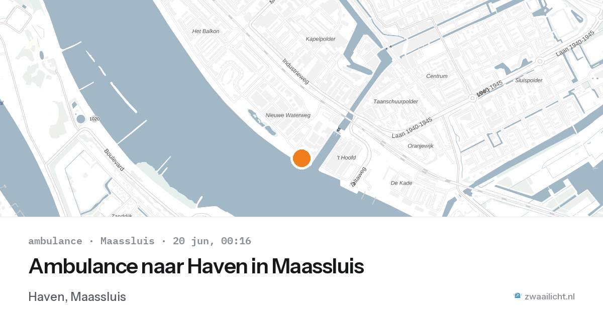 Ambulance naar Haven in Maassluis — 19 jun 2026