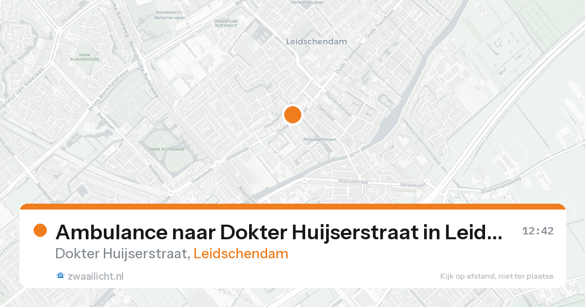Ambulance naar Dokter Huijserstraat in Leidschendam — 16 aug 2026
