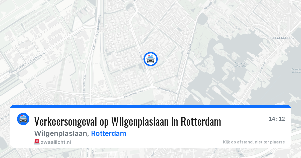 Verkeersongeval op Wilgenplaslaan in Rotterdam — 10 jun 2026