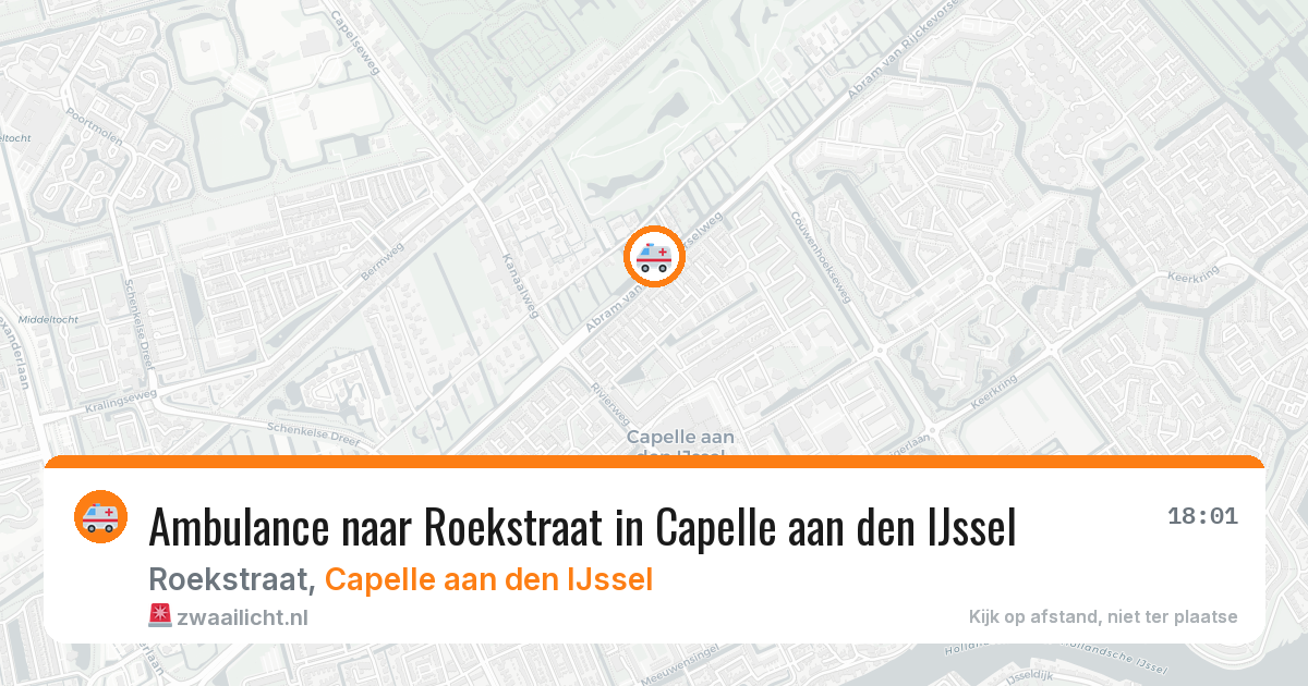Ambulance naar Roekstraat in Capelle aan den IJssel — 27 mrt 2026