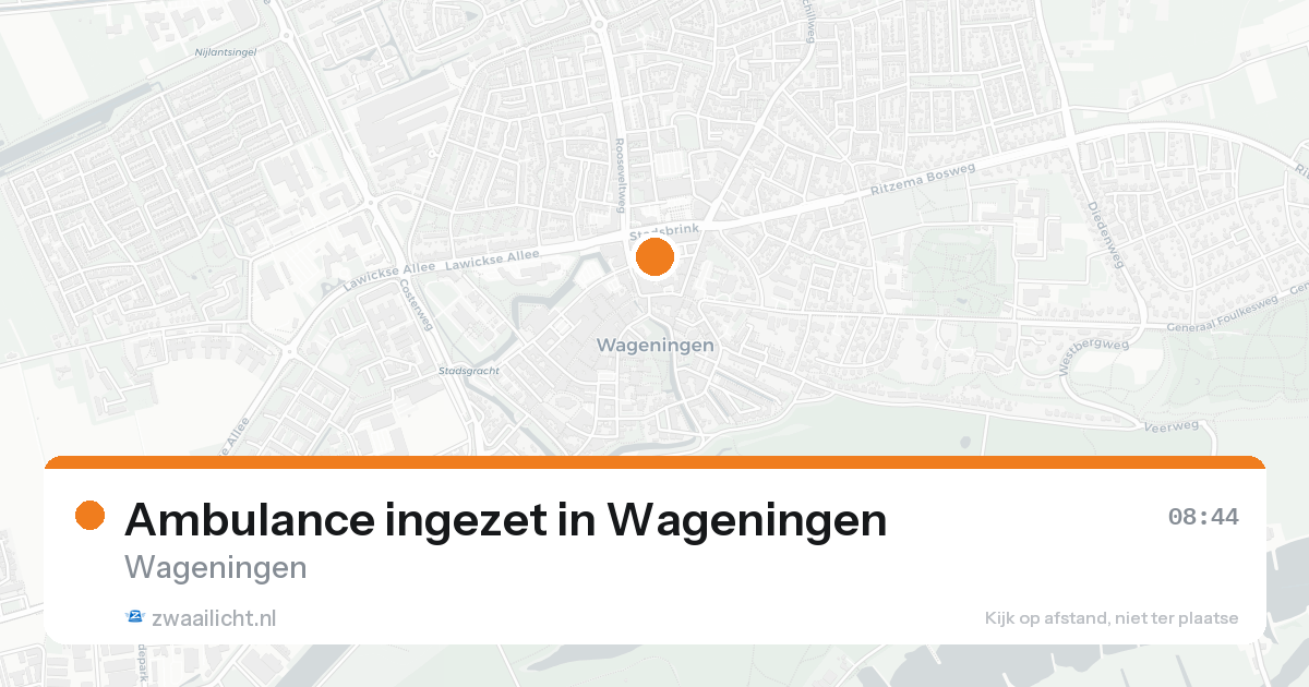 Ambulance ingezet in Wageningen — 7 feb 2026
