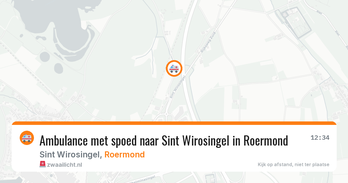 Ambulance met spoed naar Sint Wirosingel in Roermond — 5 apr 2026