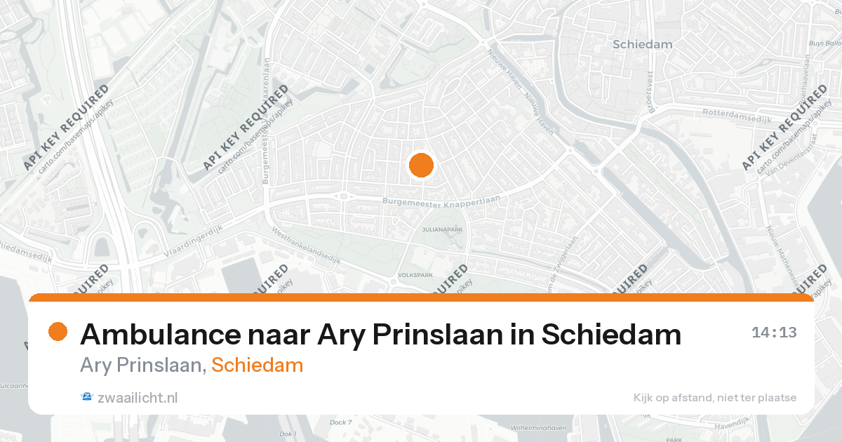 Ambulance naar Ary Prinslaan in Schiedam — 26 aug 2026