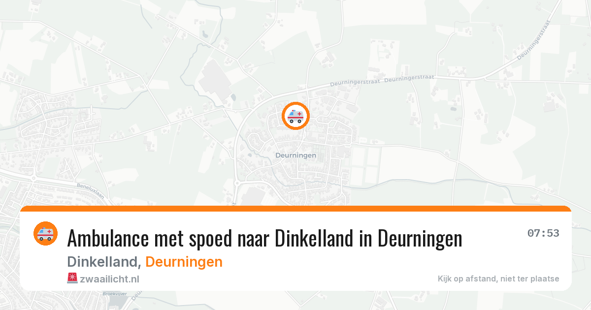 Ambulance met spoed naar Dinkelland in Deurningen — 7 mei 2026