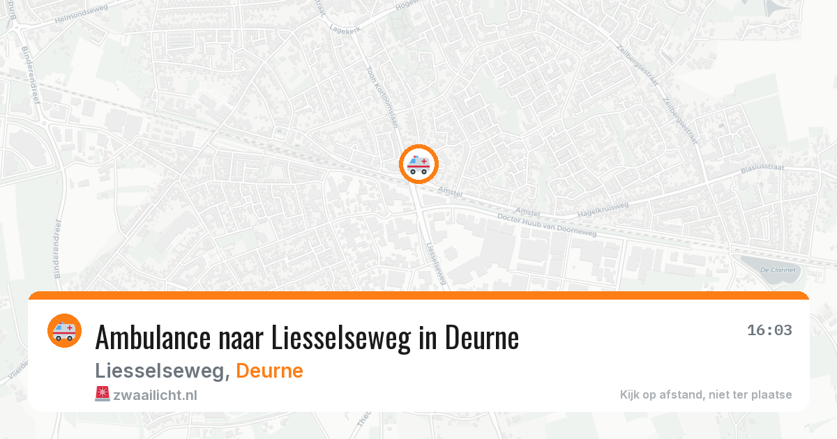 Ambulance naar Liesselseweg in Deurne — 22 mei 2026