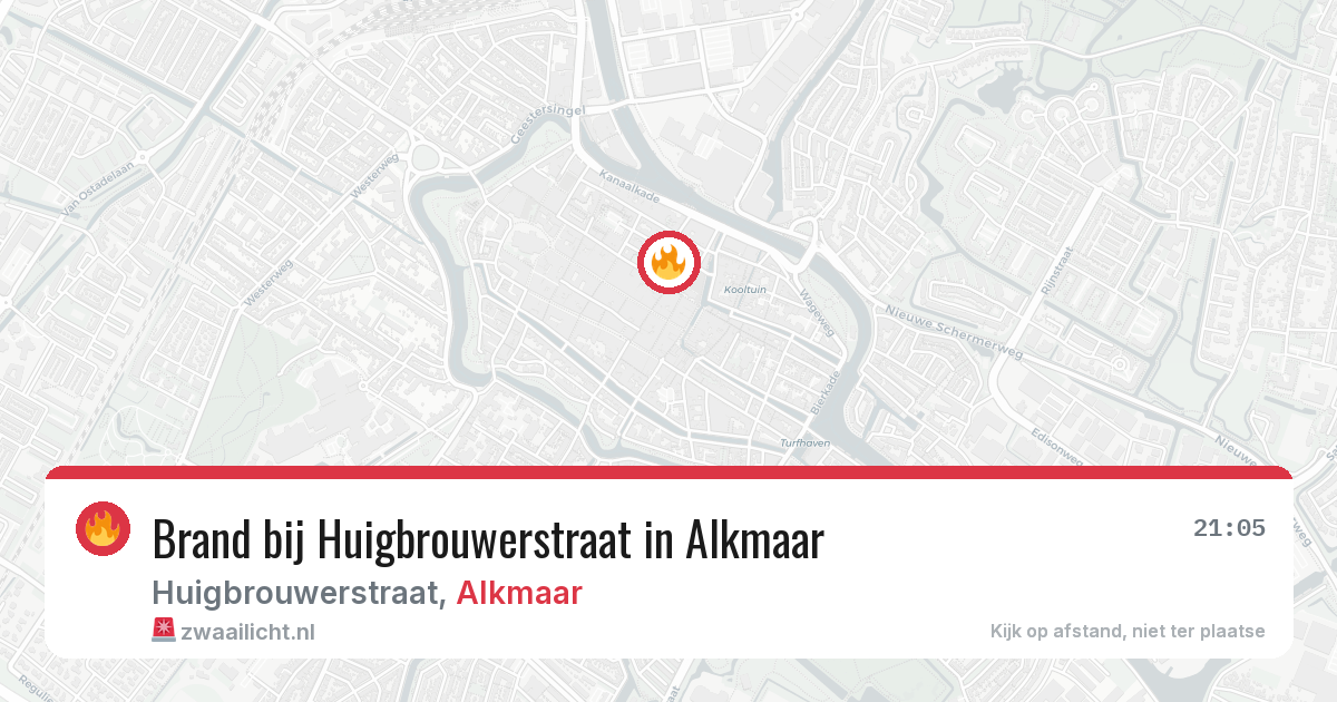 Brand bij Huigbrouwerstraat in Alkmaar — 1 jun 2026