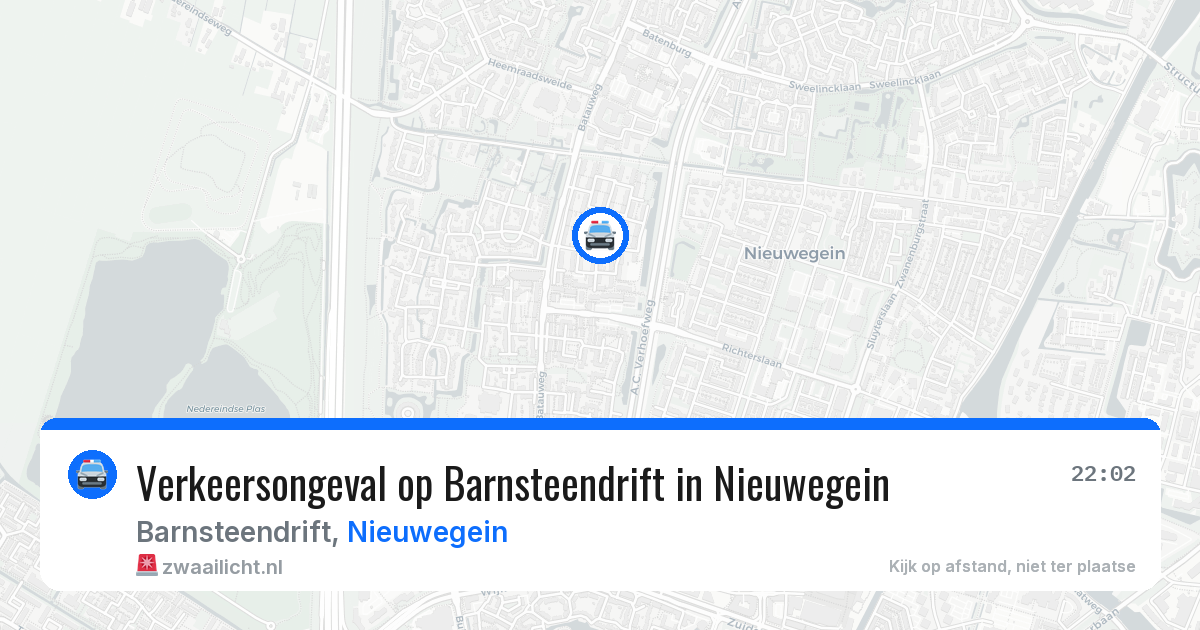Verkeersongeval op Barnsteendrift in Nieuwegein — 6 jul 2026