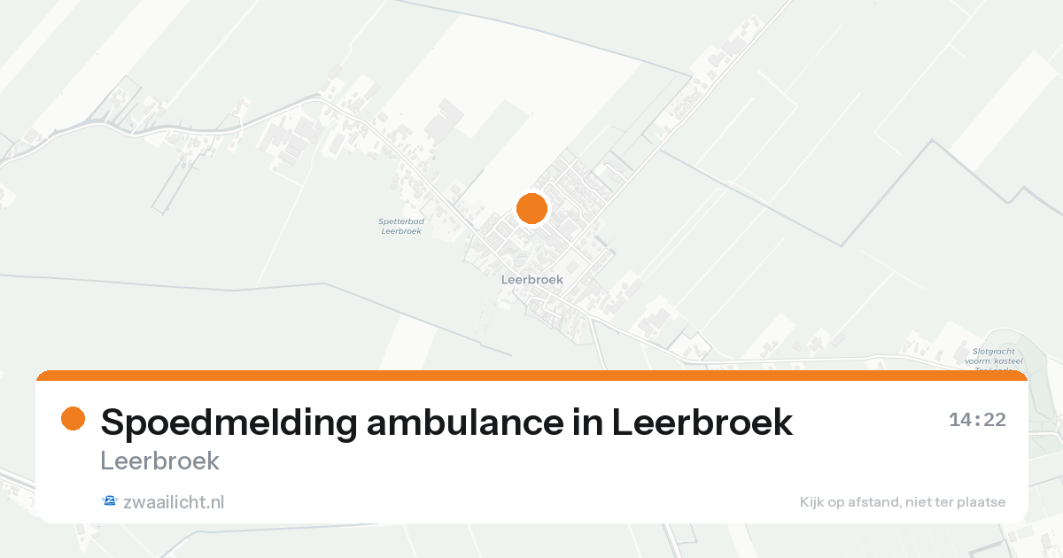 Spoedmelding ambulance in Leerbroek — 21 jan 2026