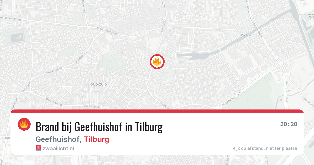 Brand bij Geefhuishof in Tilburg — 3 jul 2026