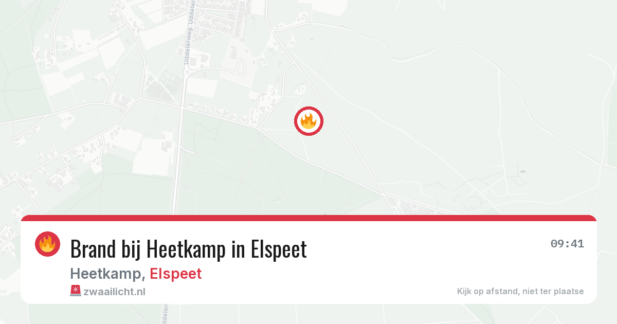 Brand bij Heetkamp in Elspeet — 8 aug 2026