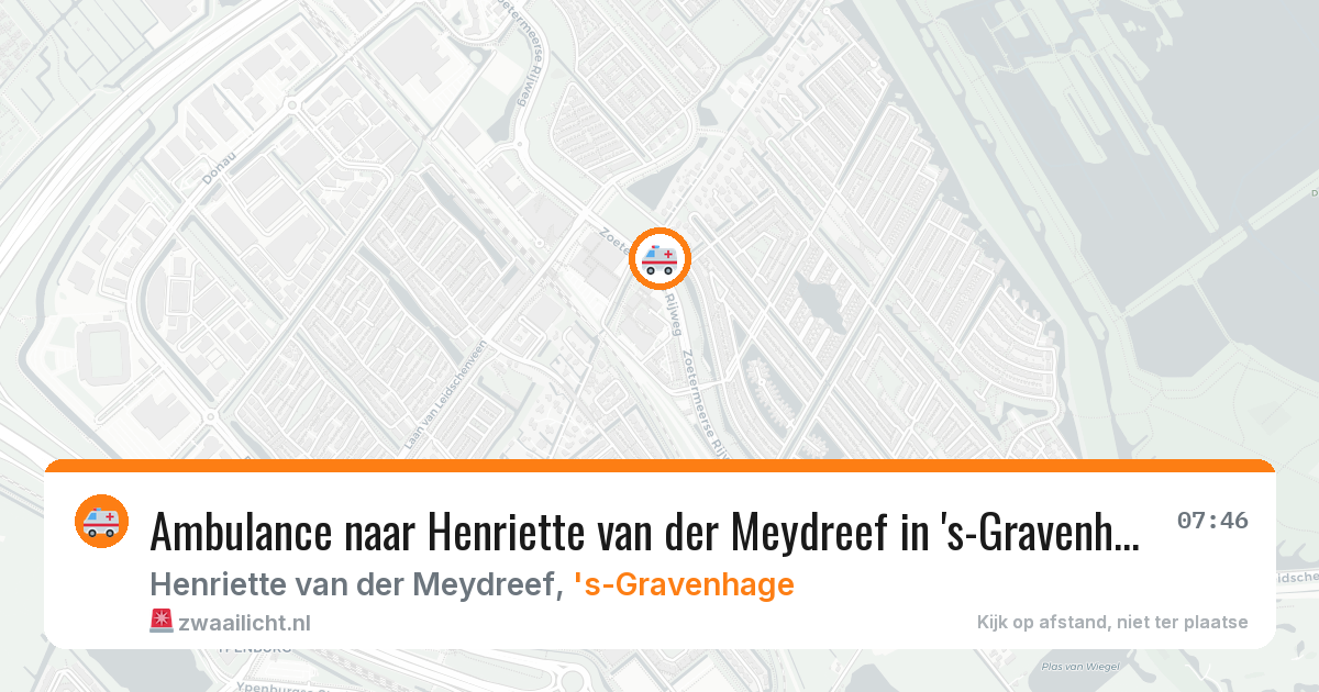 Ambulance naar Henriette van der Meydreef in 's-Gravenhage — 22 jul 2026