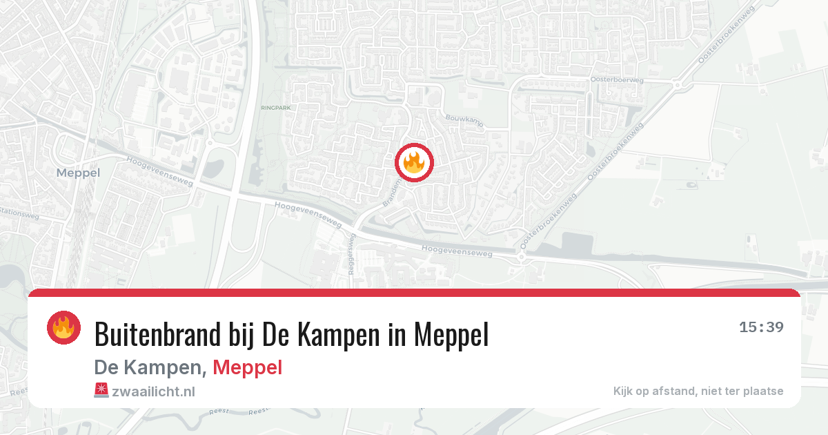 Buitenbrand bij De Kampen in Meppel — 29 mei 2026