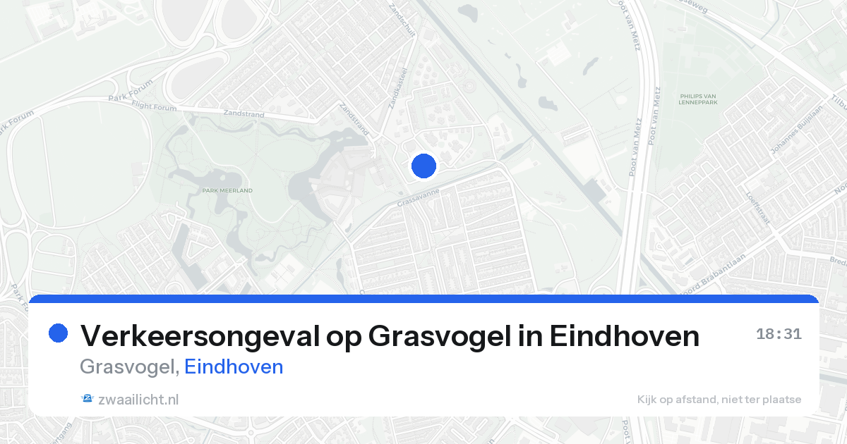 Verkeersongeval op Grasvogel in Eindhoven — 23 aug 2026