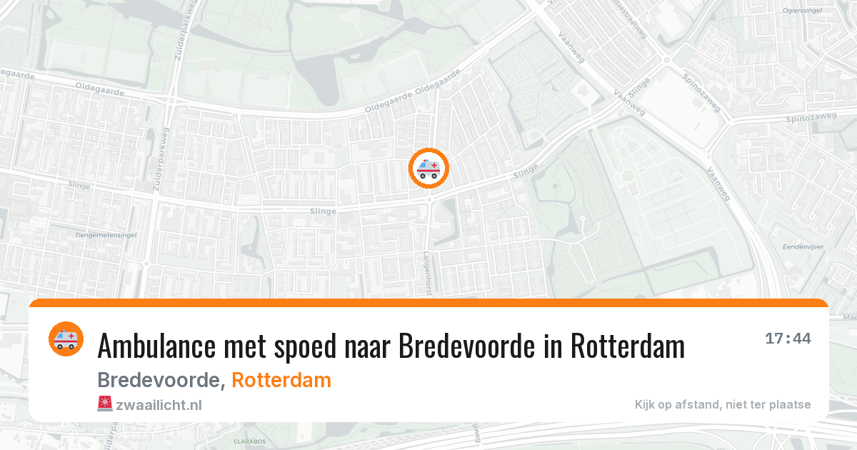 Ambulance met spoed naar Bredevoorde in Rotterdam — 20 jun 2026