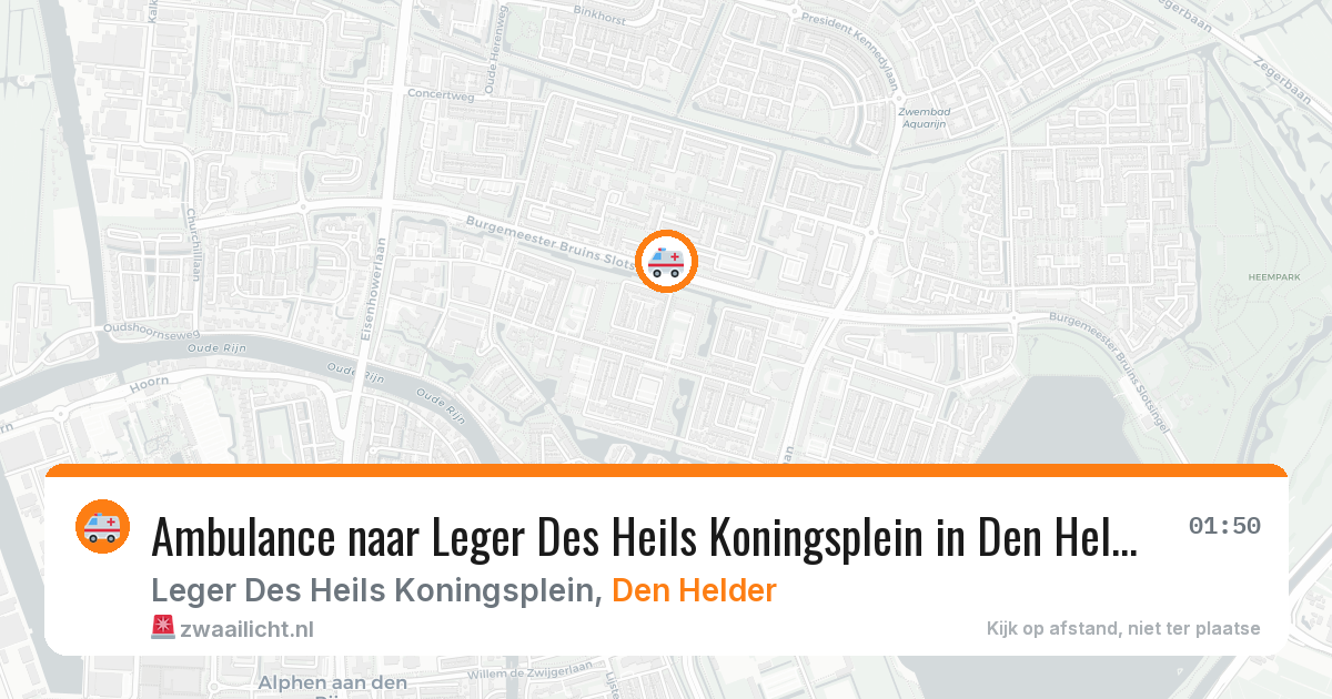 Ambulance naar Leger Des Heils Koningsplein in Den Helder — 30 jan 2026
