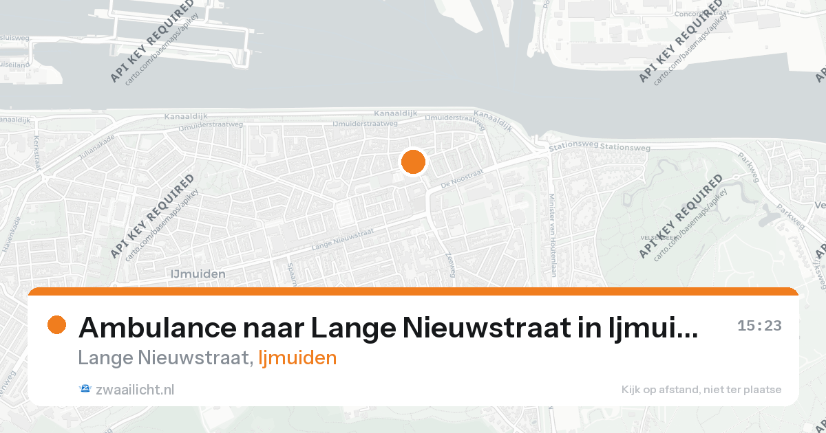 Ambulance naar Lange Nieuwstraat in Ijmuiden — 21 jun 2026