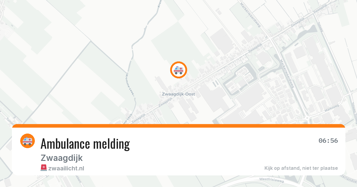 Ambulance melding — 7 jul 2026