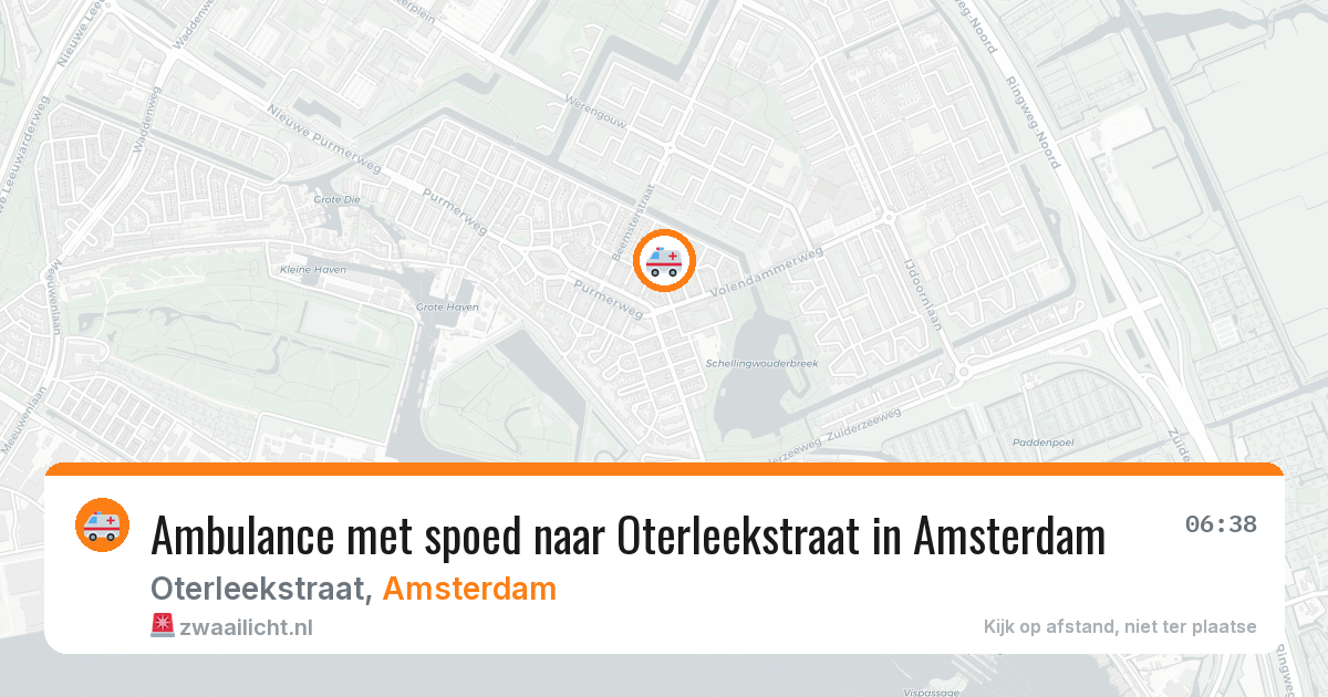 Ambulance met spoed naar Oterleekstraat in Amsterdam — 29 jul 2026