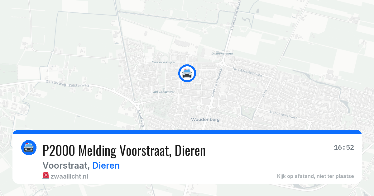 P2000 Melding Voorstraat, Dieren — 24 jul 2026