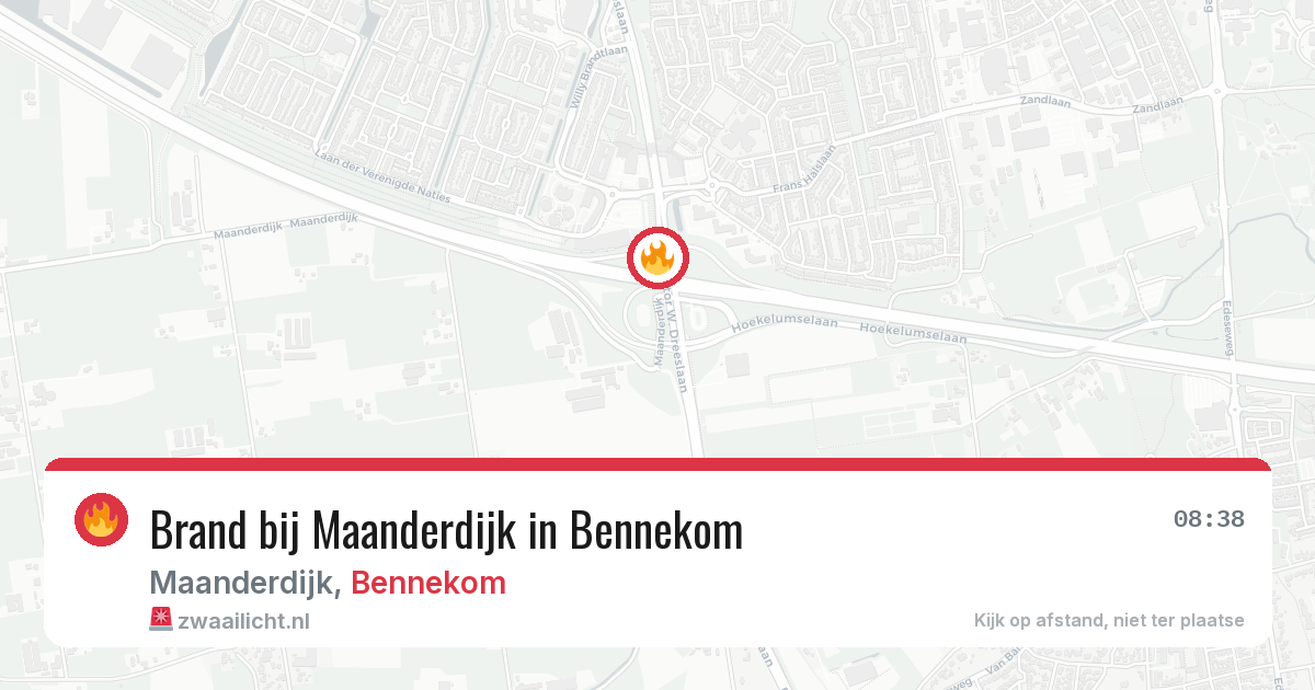 Brand bij Maanderdijk in Bennekom — 11 jun 2026