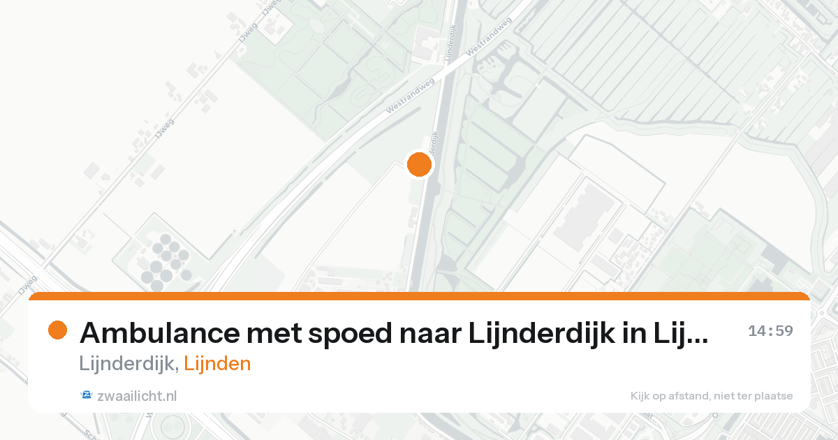 Ambulance met spoed naar Lijnderdijk in Lijnden — 24 aug 2026