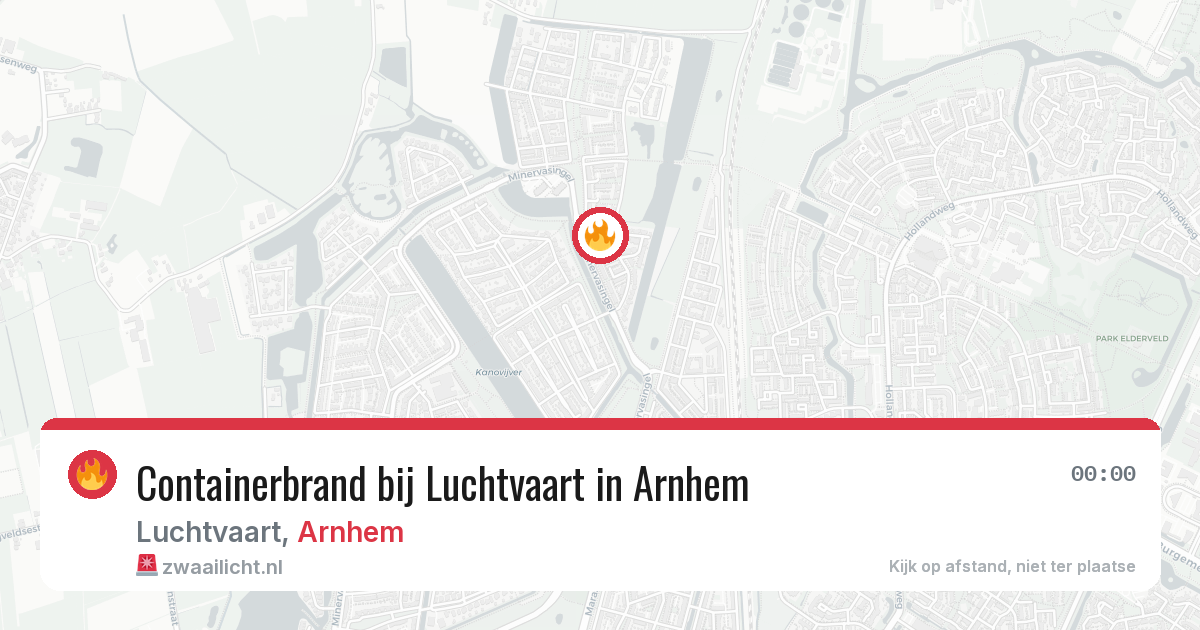 Containerbrand bij Luchtvaart in Arnhem — 25 mei 2026